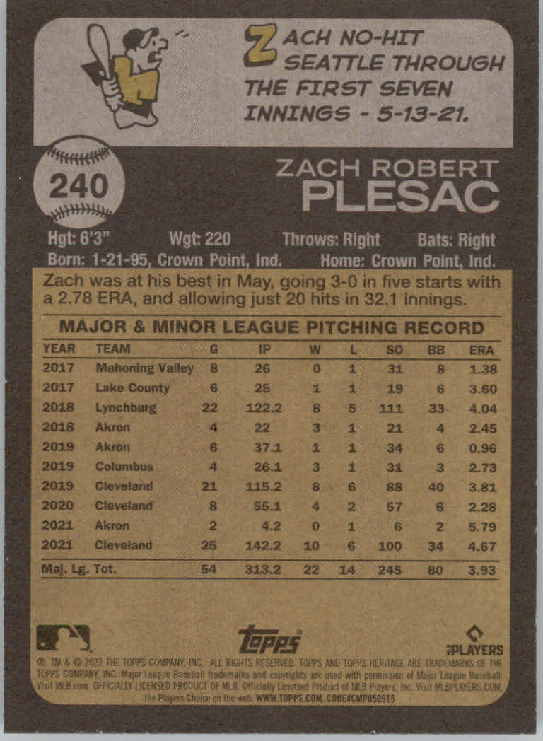 2022 Topps Heritage Baseball "Main Set" Cards #1 to #250 - Picture 383 of 395