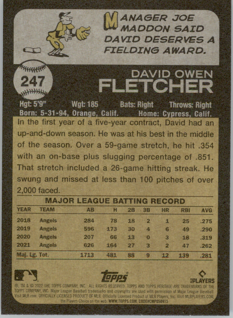 2022 Topps Heritage Baseball "Main Set" Cards #1 to #250 - Picture 391 of 395