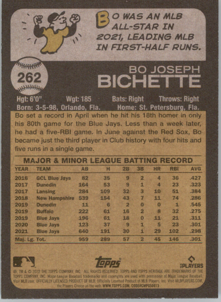 2022 Topps Heritage Baseball "Main Set" Cards #251 to #500 - Picture 21 of 267