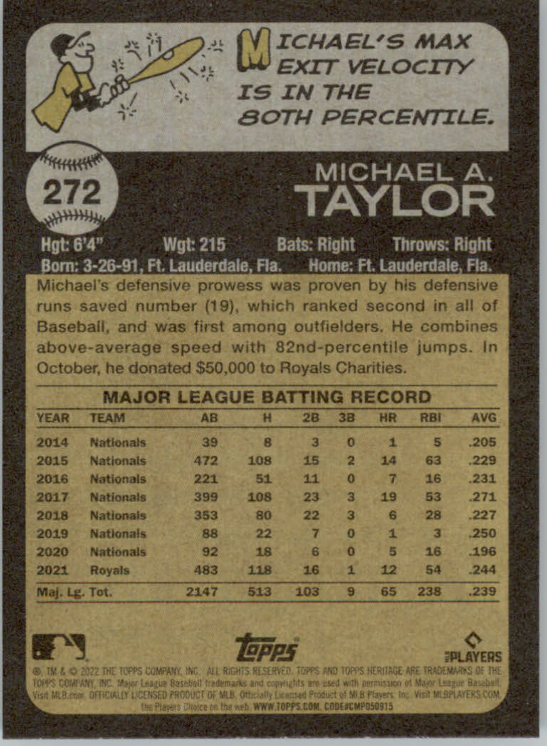 2022 Topps Heritage Baseball "Main Set" Cards #251 to #500 - Picture 39 of 267