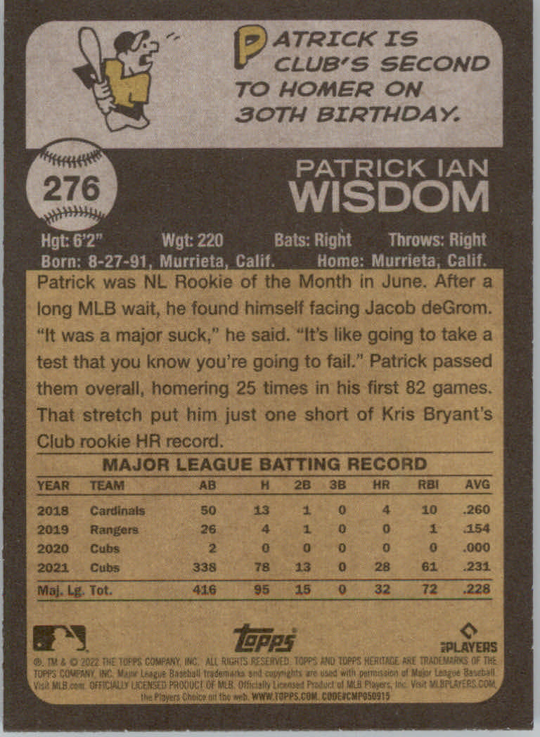 2022 Topps Heritage Baseball "Main Set" Cards #251 to #500 - Picture 43 of 267