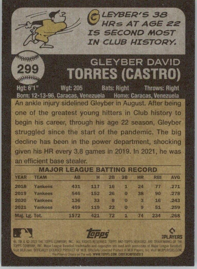 2022 Topps Heritage Baseball "Main Set" Cards #251 to #500 - Picture 71 of 267