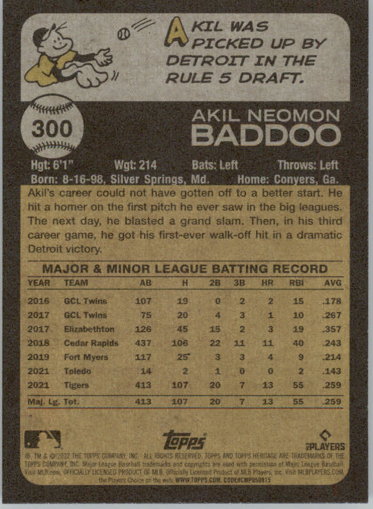 2022 Topps Heritage Baseball "Main Set" Cards #251 to #500 - Picture 73 of 267