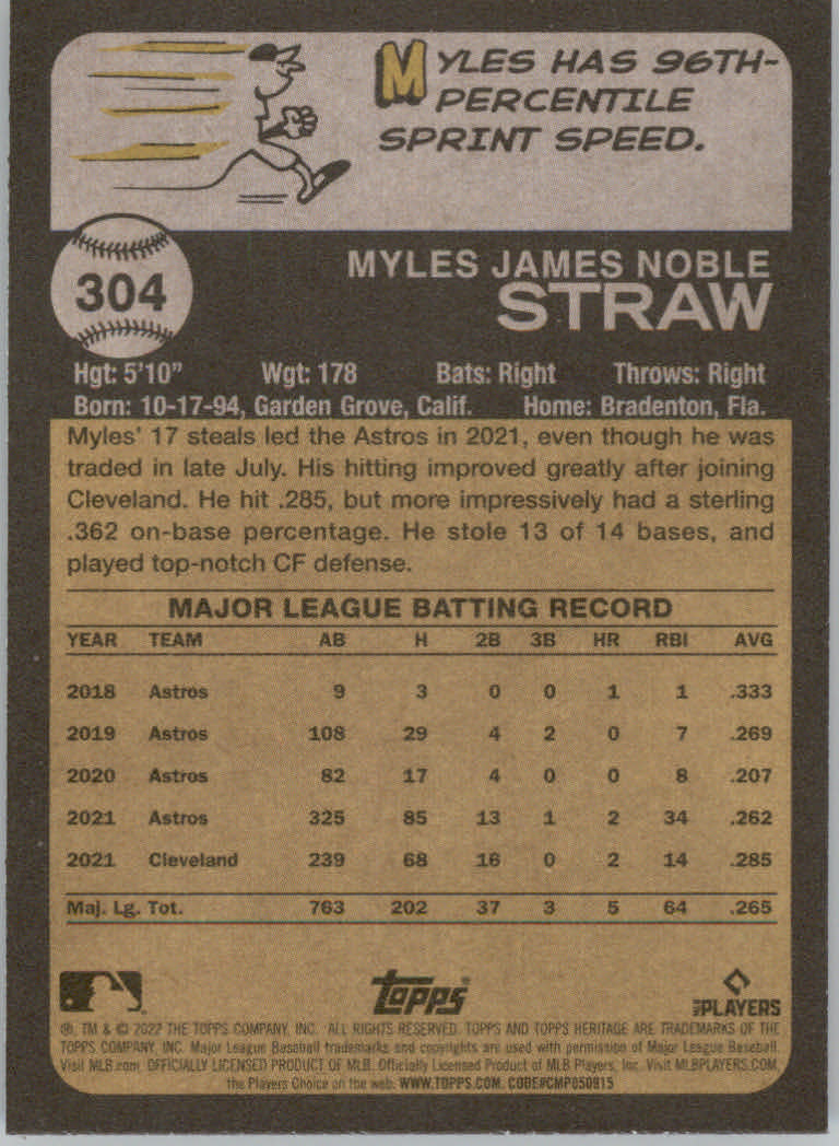 2022 Topps Heritage Baseball "Main Set" Cards #251 to #500 - Picture 79 of 267