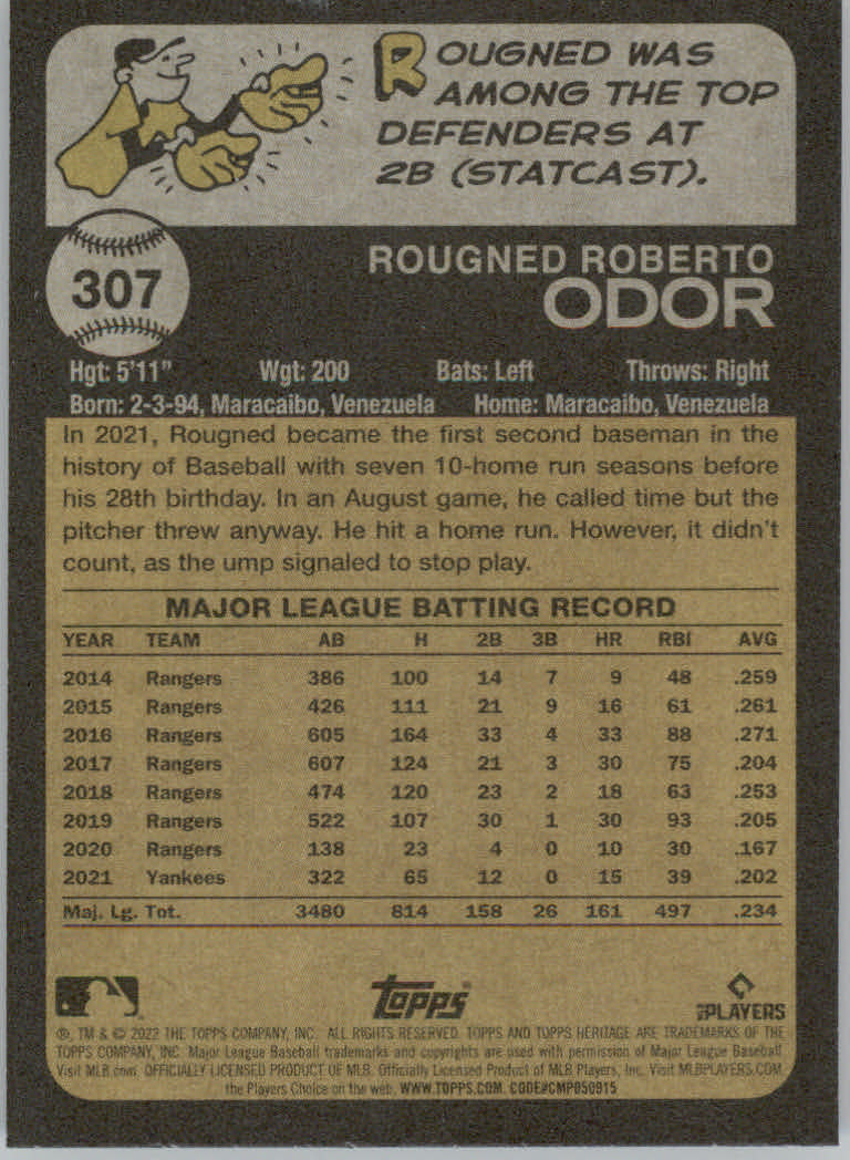 2022 Topps Heritage Baseball "Main Set" Cards #251 to #500 - Picture 85 of 267