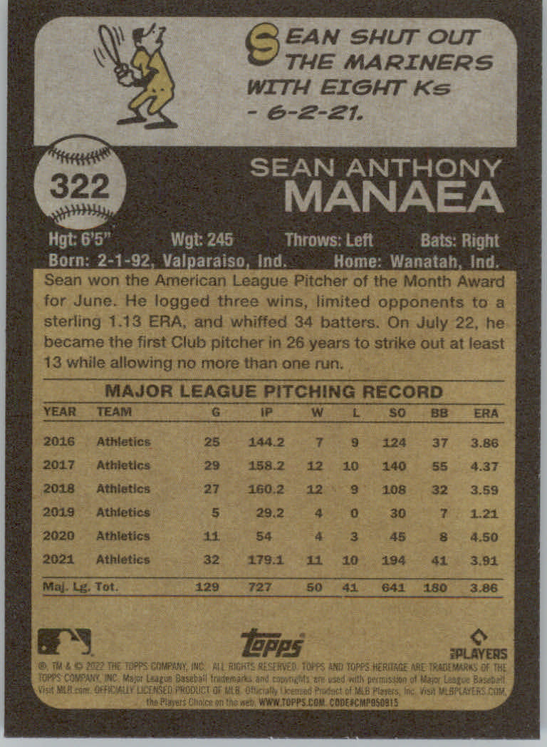 2022 Topps Heritage Baseball "Main Set" Cards #251 to #500 - Picture 115 of 267
