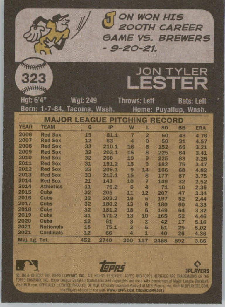 2022 Topps Heritage Baseball "Main Set" Cards #251 to #500 - Picture 117 of 267