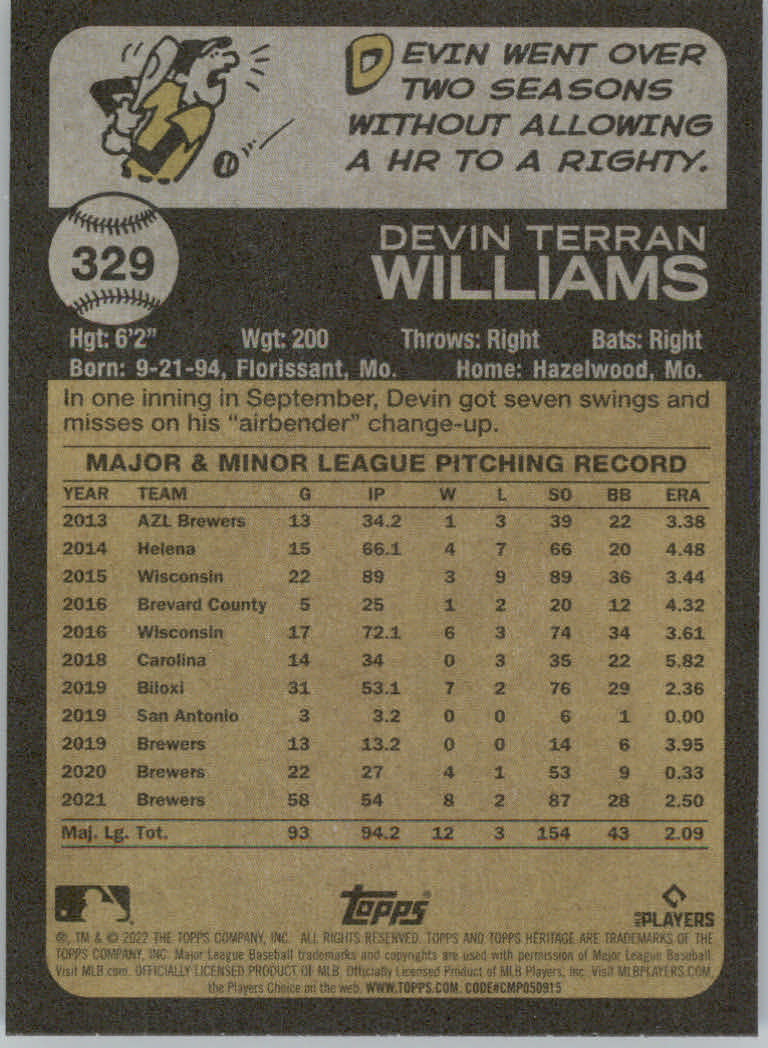 2022 Topps Heritage Baseball "Main Set" Cards #251 to #500 - Picture 127 of 267