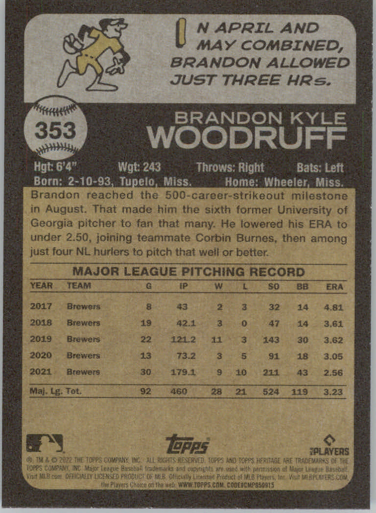 2022 Topps Heritage Baseball "Main Set" Cards #251 to #500 - Picture 165 of 267