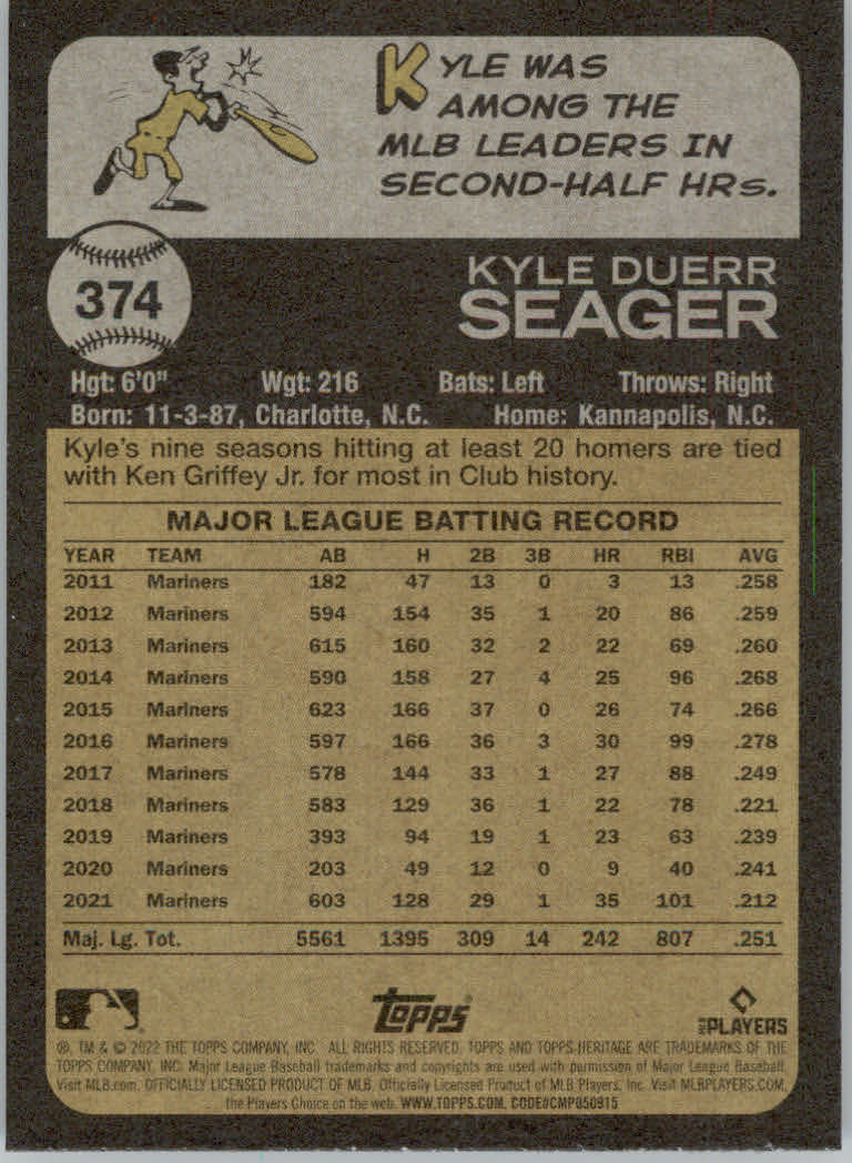 2022 Topps Heritage Baseball "Main Set" Cards #251 to #500 - Picture 197 of 267