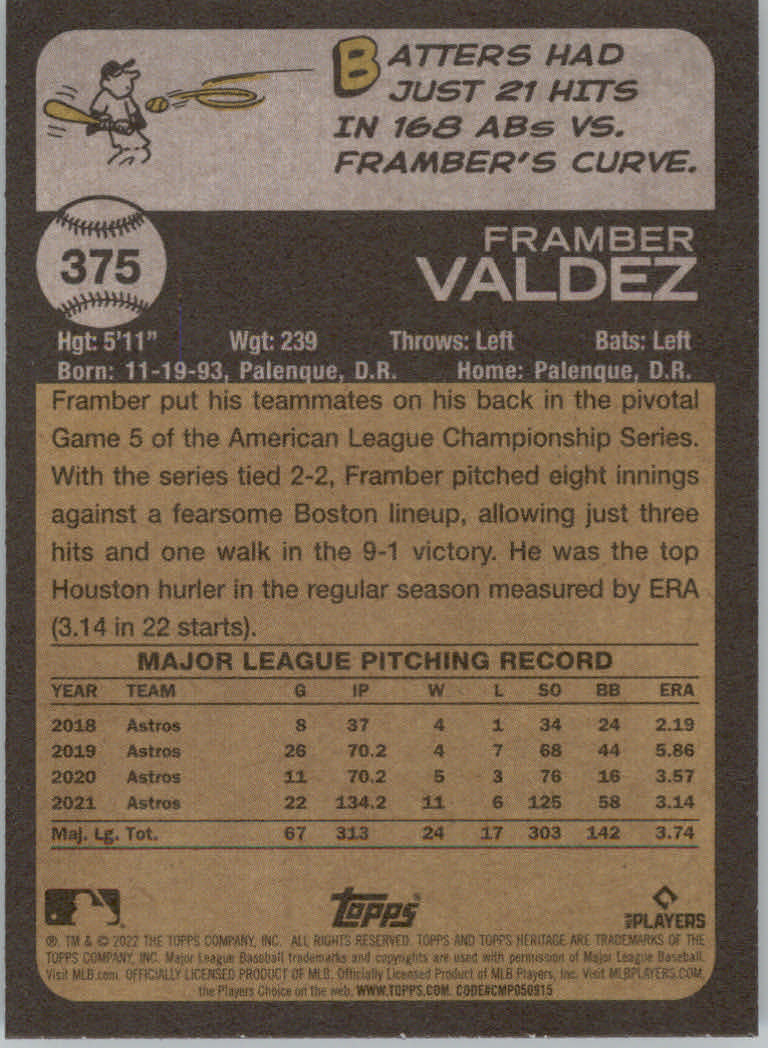 2022 Topps Heritage Baseball "Main Set" Cards #251 to #500 - Picture 199 of 267