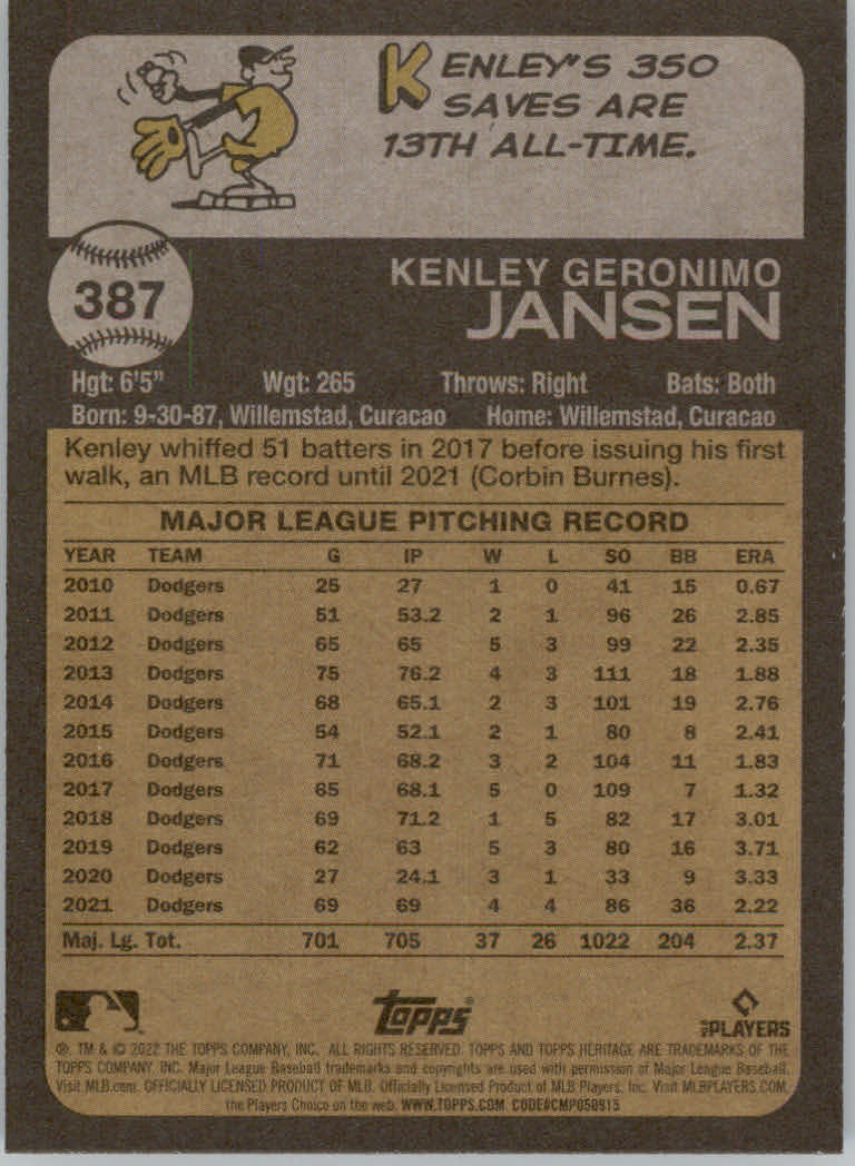 2022 Topps Heritage Baseball "Main Set" Cards #251 to #500 - Picture 215 of 267