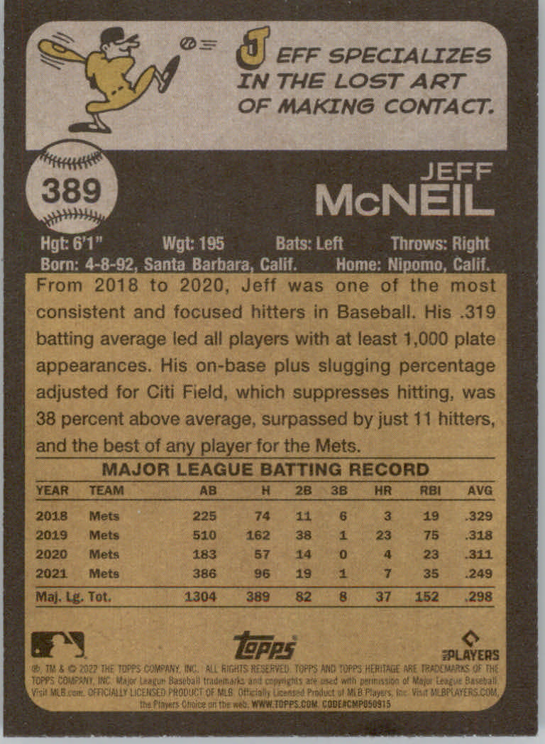 2022 Topps Heritage Baseball "Main Set" Cards #251 to #500 - Picture 219 of 267