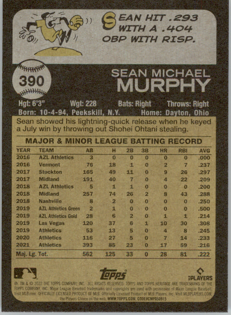 2022 Topps Heritage Baseball "Main Set" Cards #251 to #500 - Picture 221 of 267