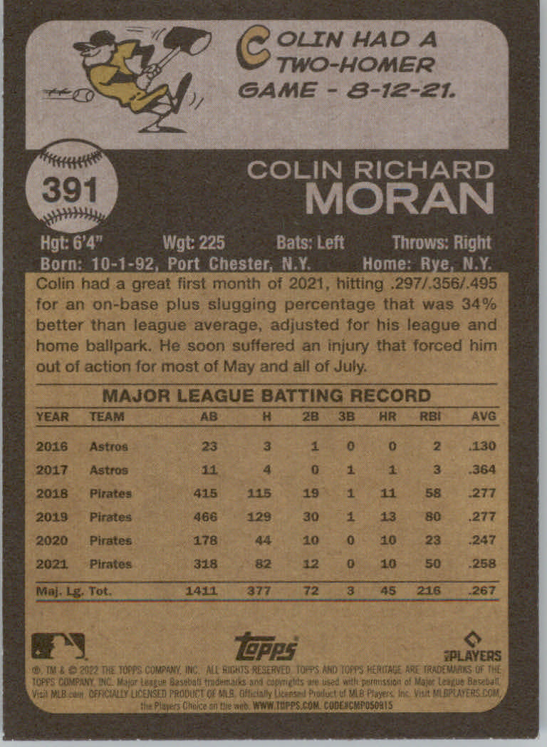 2022 Topps Heritage Baseball "Main Set" Cards #251 to #500 - Picture 223 of 267