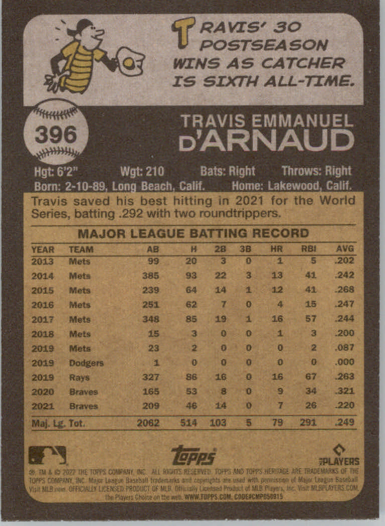 2022 Topps Heritage Baseball "Main Set" Cards #251 to #500 - Picture 231 of 267