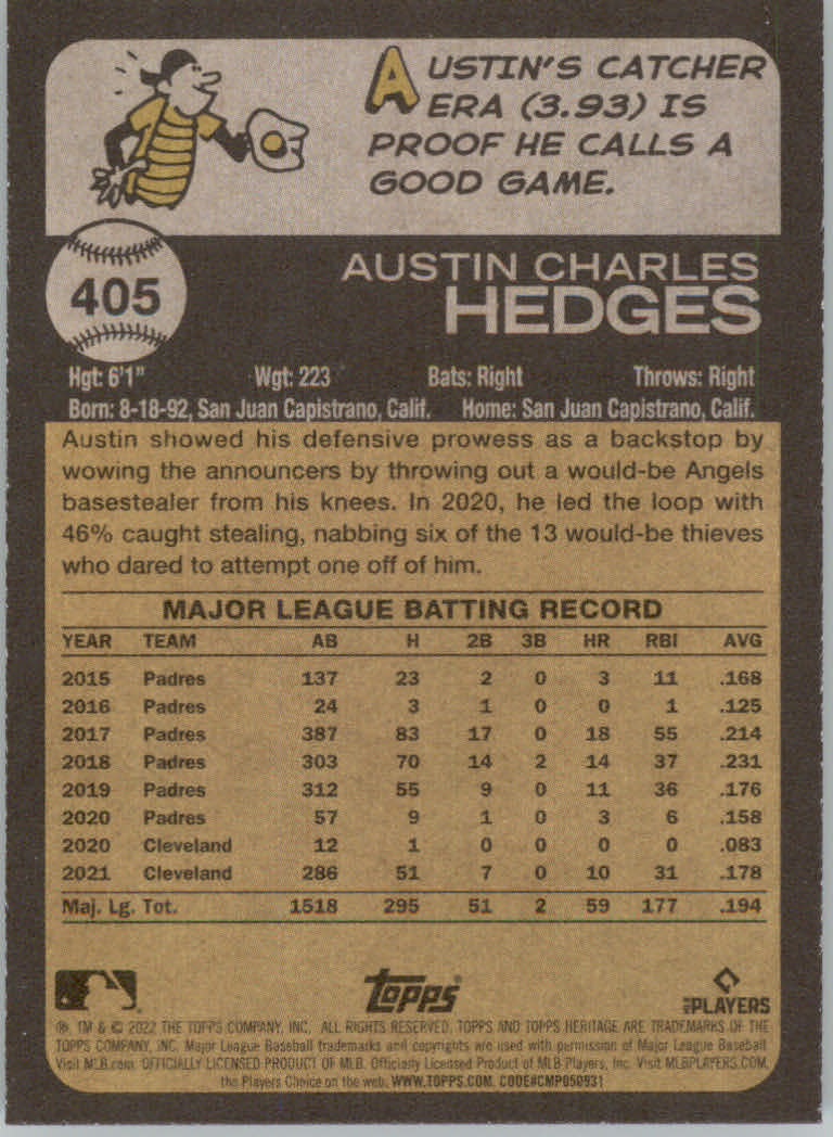 2022 Topps Heritage Baseball "Main Set" Cards #251 to #500 - Picture 241 of 267