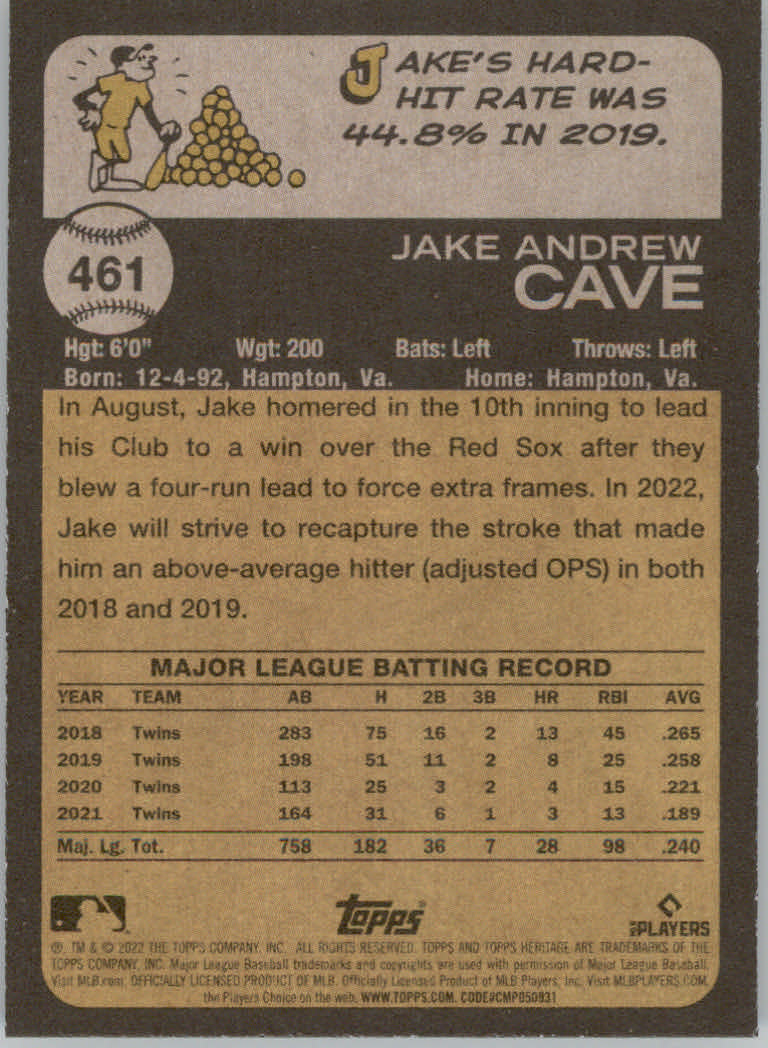 2022 Topps Heritage Baseball "Main Set" Cards #251 to #500 - Picture 257 of 267