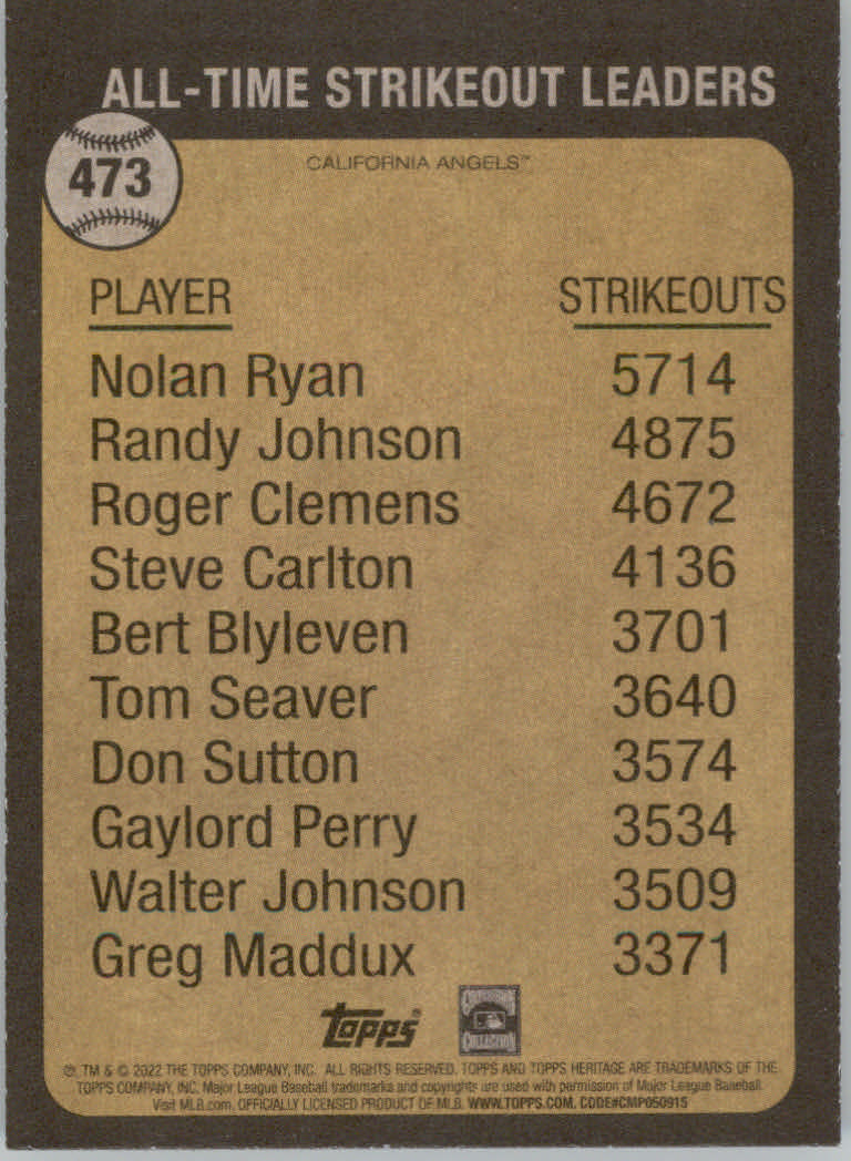 2022 Topps Heritage Baseball "Main Set" Cards #251 to #500 - Picture 261 of 267