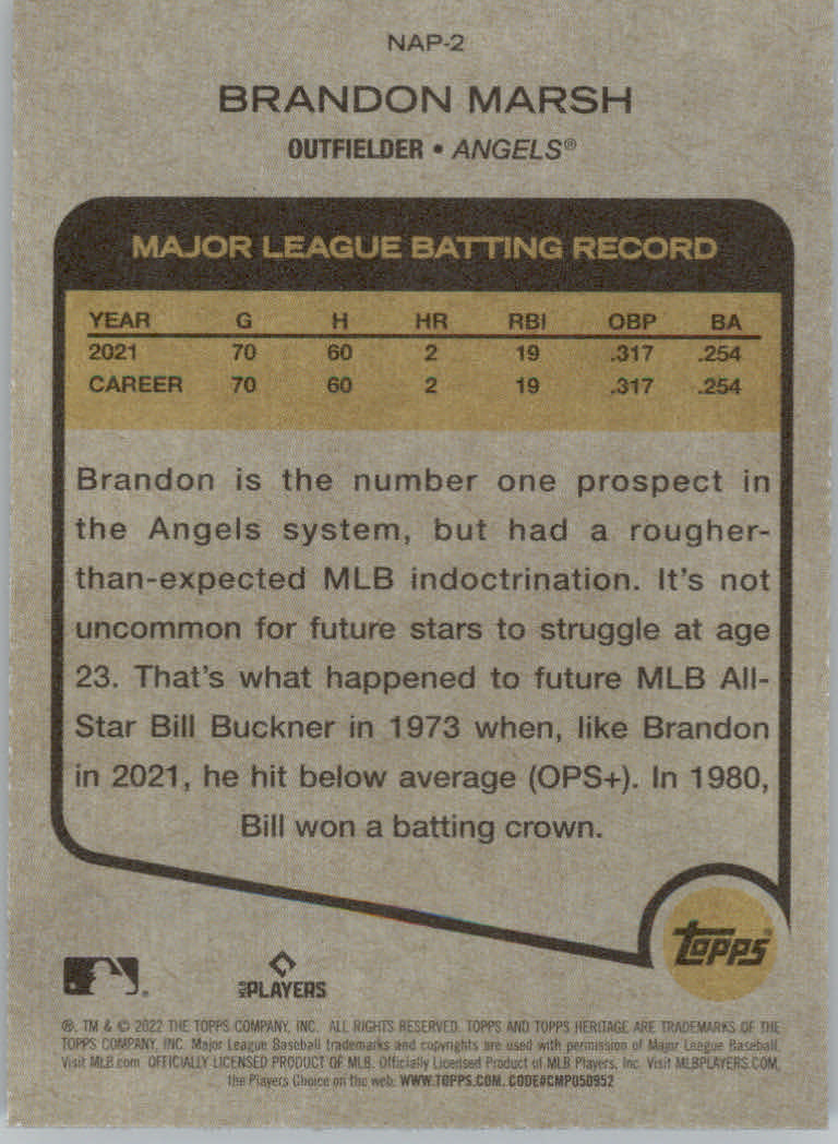 2022 Topps Heritage Baseball "New Age Performers" Insert Cards - Picture 5 of 45