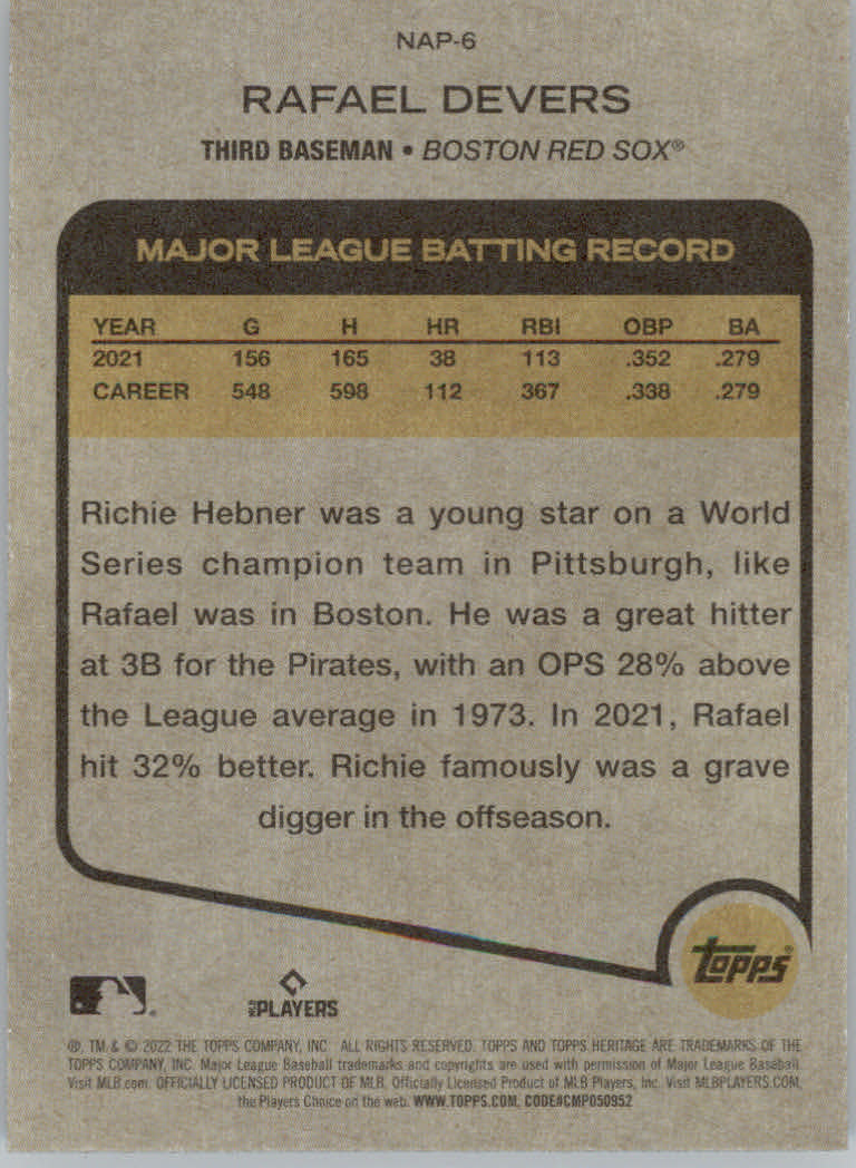 2022 Topps Heritage Baseball "New Age Performers" Insert Cards - Picture 13 of 45