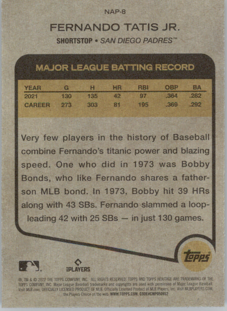 2022 Topps Heritage Baseball "New Age Performers" Insert Cards - Picture 17 of 45