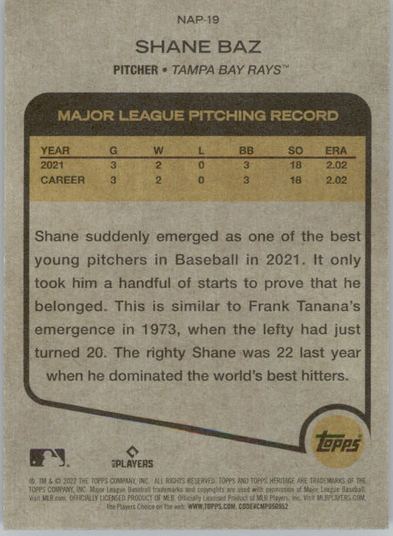 2022 Topps Heritage Baseball "New Age Performers" Insert Cards - Picture 35 of 45