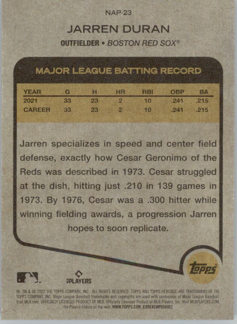 2022 Topps Heritage Baseball "New Age Performers" Insert Cards - Picture 41 of 45