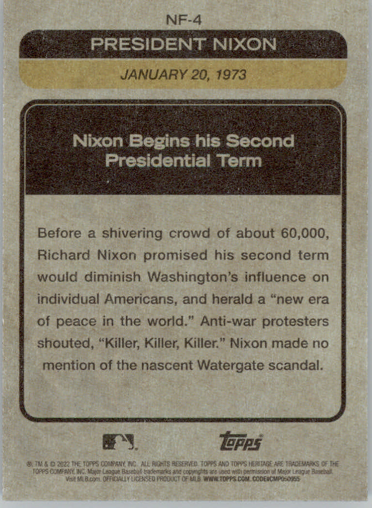 2022 Topps Heritage Baseball "News Flashbacks" Insert Cards - Picture 7 of 21