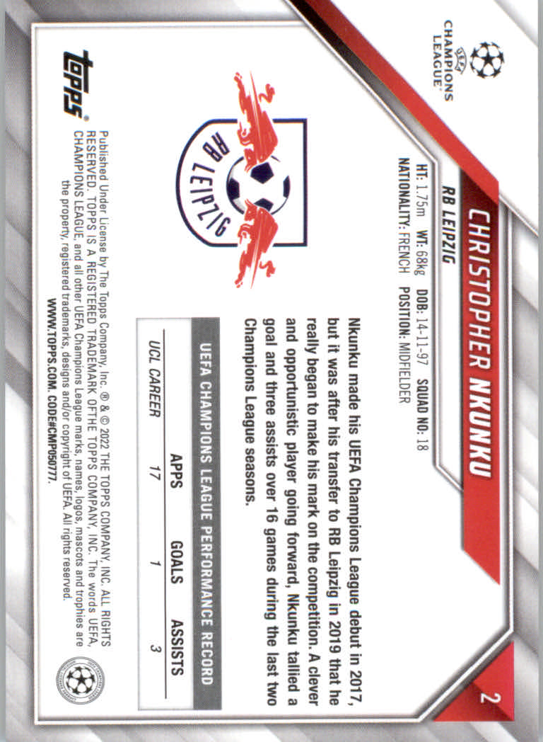 2021/2022 Topps UEFA Champions League Soccer "Main Set" Base Cards #1 to #200 - Picture 3 of 369