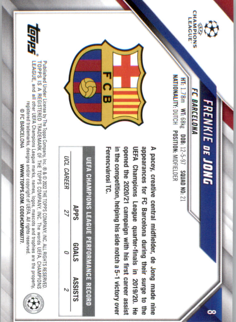 2021/2022 Topps UEFA Champions League Soccer "Main Set" Base Cards #1 to #200 - Picture 15 of 369