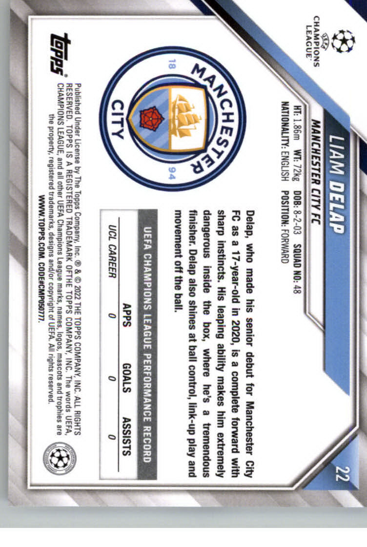 2021-22 TOPPS UEFA CHAMPIONS LEAGUE SOCCER ASSORTED SINGLES U-PICK