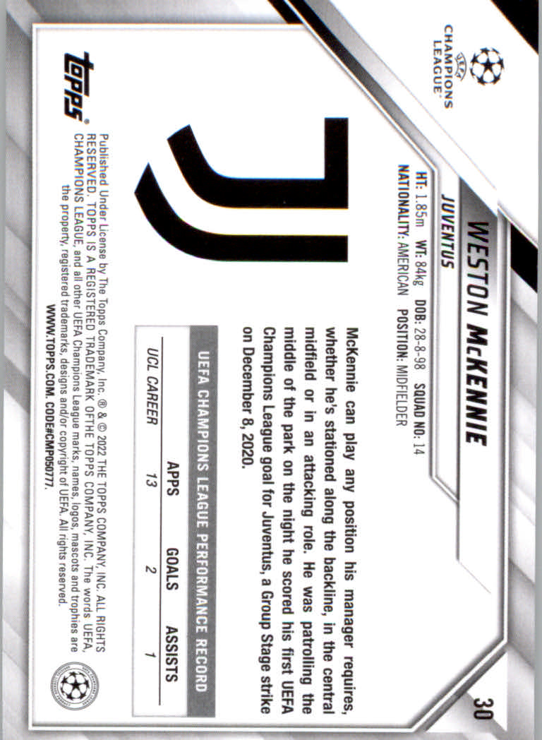 2021/2022 Topps UEFA Champions League Soccer "Main Set" Base Cards #1 to #200 - Picture 51 of 369