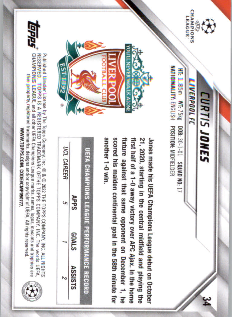 2021/2022 Topps UEFA Champions League Soccer "Main Set" Base Cards #1 to #200 - Picture 59 of 369