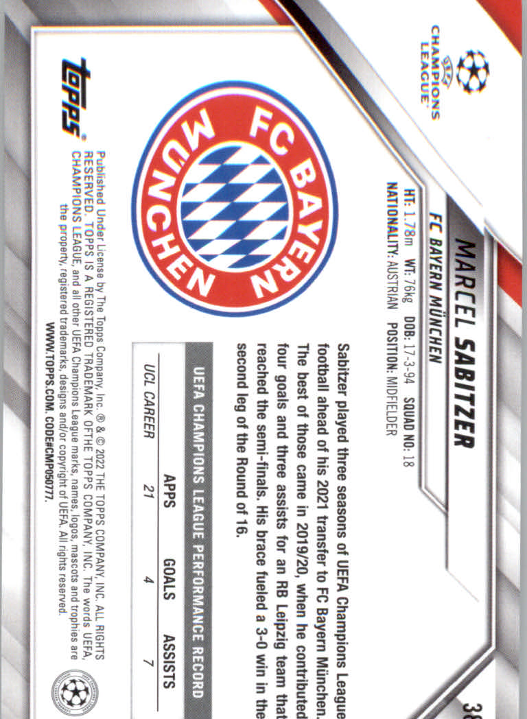 2021/2022 Topps UEFA Champions League Soccer "Main Set" Base Cards #1 to #200 - Picture 67 of 369