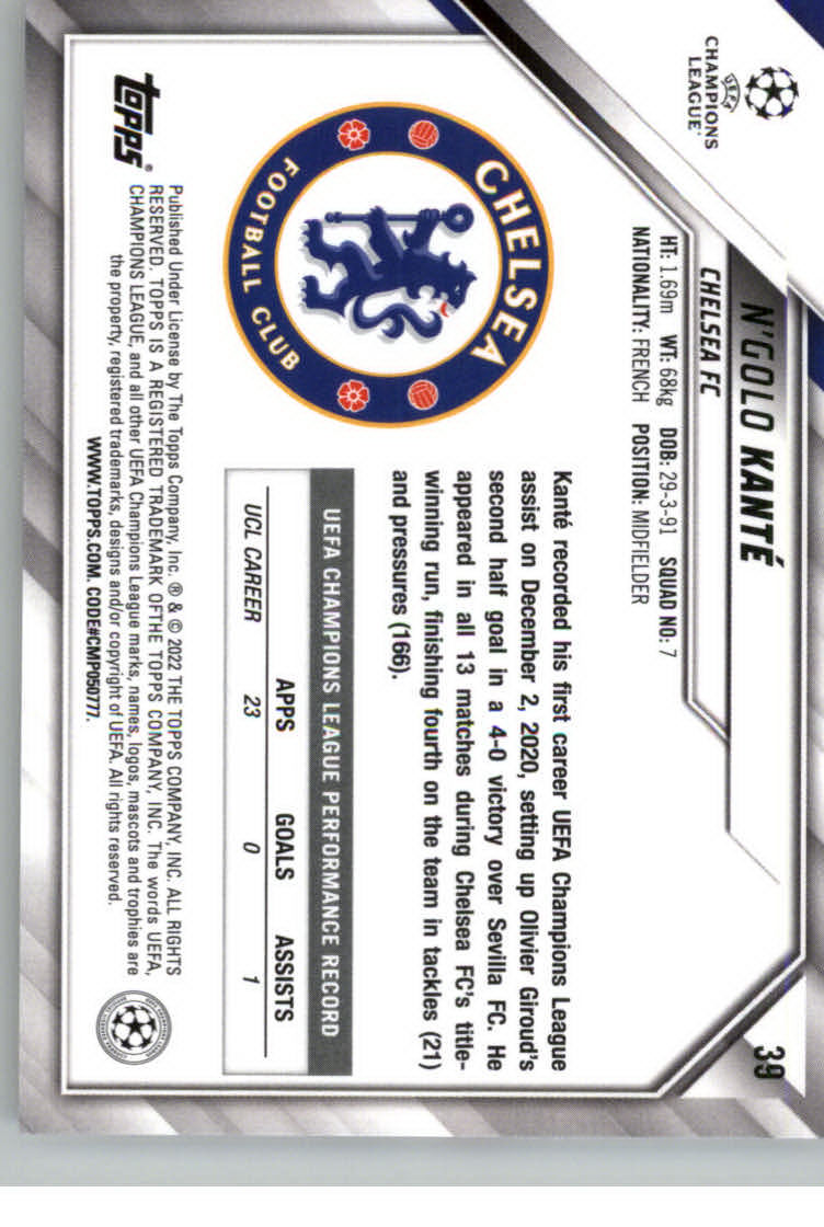 2021-22 TOPPS UEFA CHAMPIONS LEAGUE SOCCER ASSORTED SINGLES U-PICK