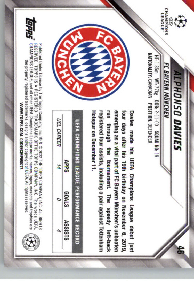 2021-22 TOPPS UEFA CHAMPIONS LEAGUE SOCCER ASSORTED SINGLES U-PICK