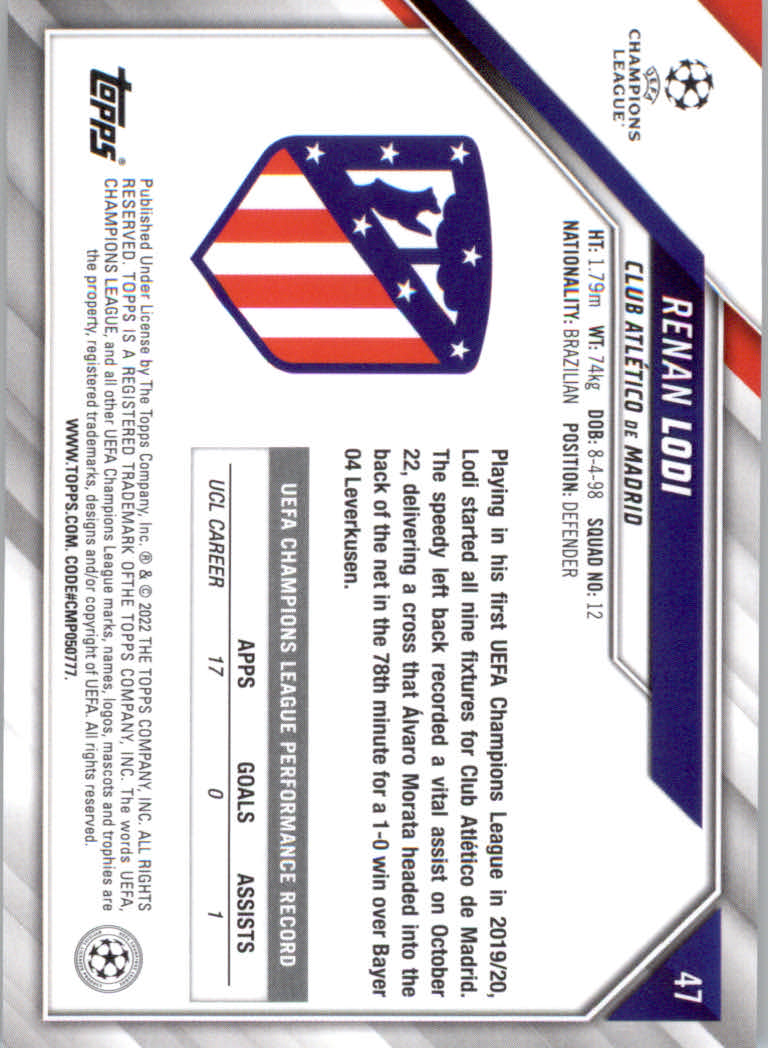 2021/2022 Topps UEFA Champions League Soccer "Main Set" Base Cards #1 to #200 - Picture 83 of 369