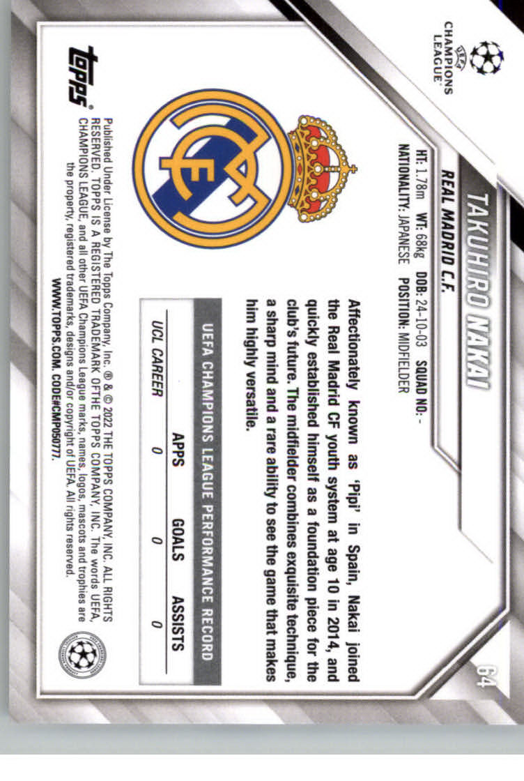 2021-22 TOPPS UEFA CHAMPIONS LEAGUE SOCCER ASSORTED SINGLES U-PICK