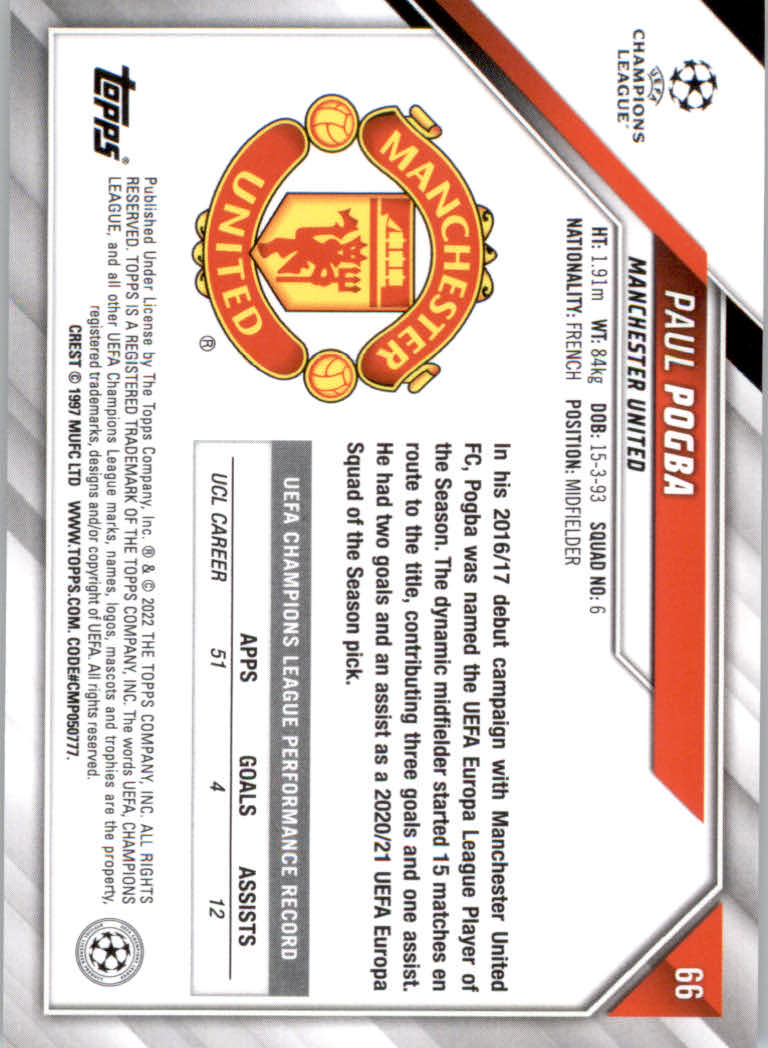 2021/2022 Topps UEFA Champions League Soccer "Main Set" Base Cards #1 to #200 - Picture 117 of 369