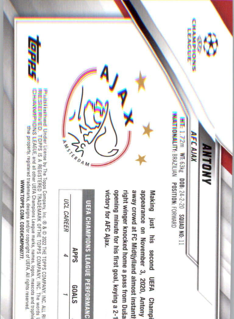 2021/2022 Topps UEFA Champions League Soccer "Main Set" Base Cards #1 to #200 - Picture 147 of 369