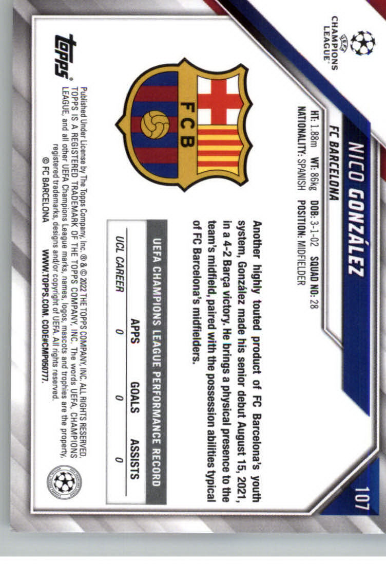 2021-22 TOPPS UEFA CHAMPIONS LEAGUE SOCCER ASSORTED SINGLES U-PICK