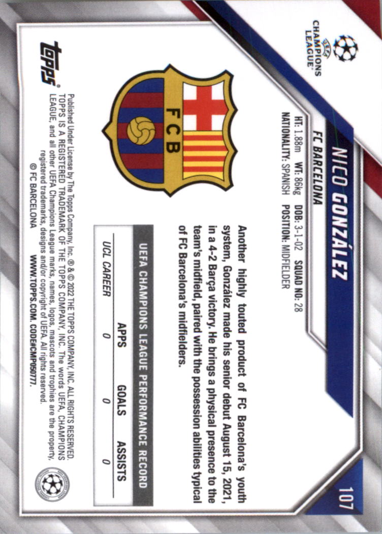 2021-22 Topps UEFA Champions League Soccer Card Pick