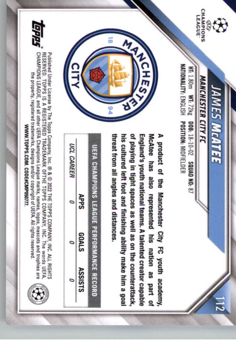 2021-22 TOPPS UEFA CHAMPIONS LEAGUE SOCCER ASSORTED SINGLES U-PICK