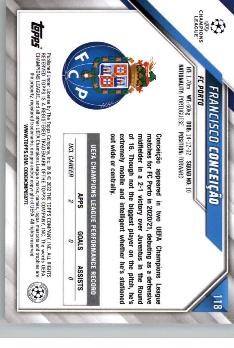 2021-22 TOPPS UEFA CHAMPIONS LEAGUE SOCCER ASSORTED SINGLES U-PICK