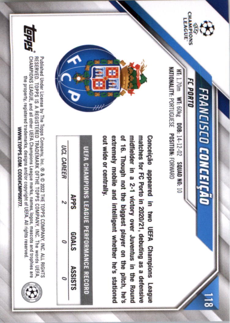 2021-22 Topps UEFA Champions League Soccer Card Pick