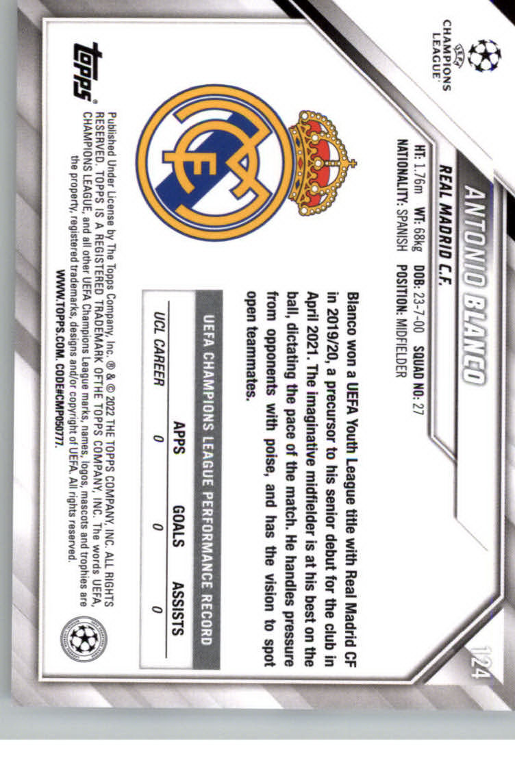 2021-22 TOPPS UEFA CHAMPIONS LEAGUE SOCCER ASSORTED SINGLES U-PICK