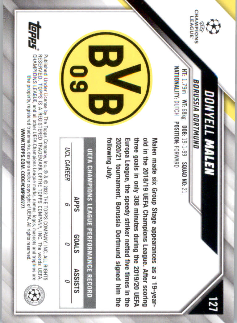 2021/2022 Topps UEFA Champions League Soccer "Main Set" Base Cards #1 to #200 - Picture 233 of 369