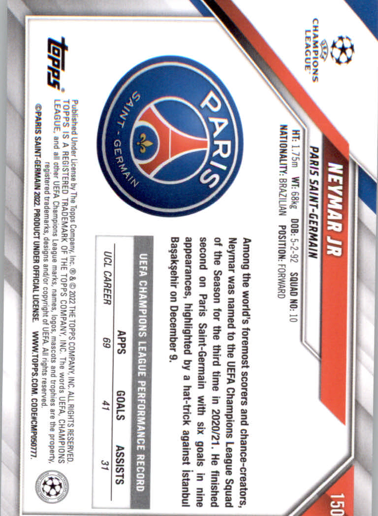 2021/2022 Topps UEFA Champions League Soccer "Main Set" Base Cards #1 to #200 - Picture 277 of 369