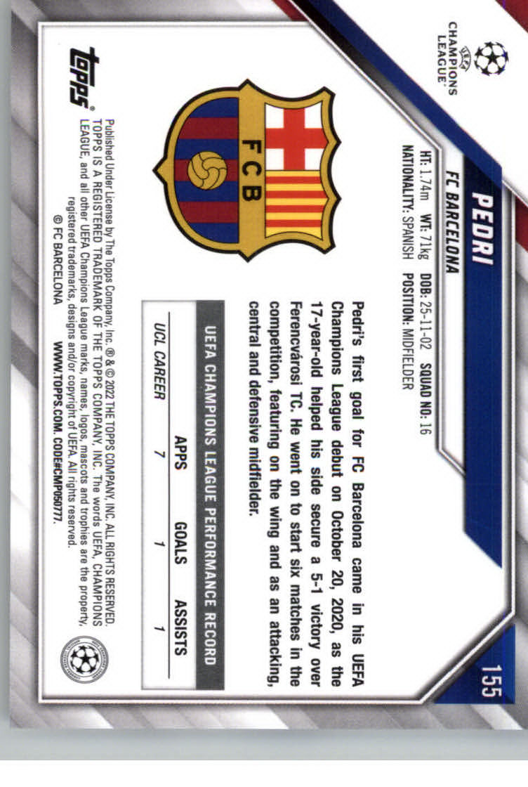 2021-22 TOPPS UEFA CHAMPIONS LEAGUE SOCCER ASSORTED SINGLES U-PICK